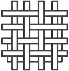 Woven fabric pattern icon