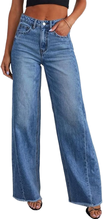 Women's Wide Leg Jeans High Waisted 