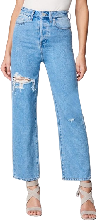 GRLFRND Womens Five Pocket Ribcage Straight Leg Jean