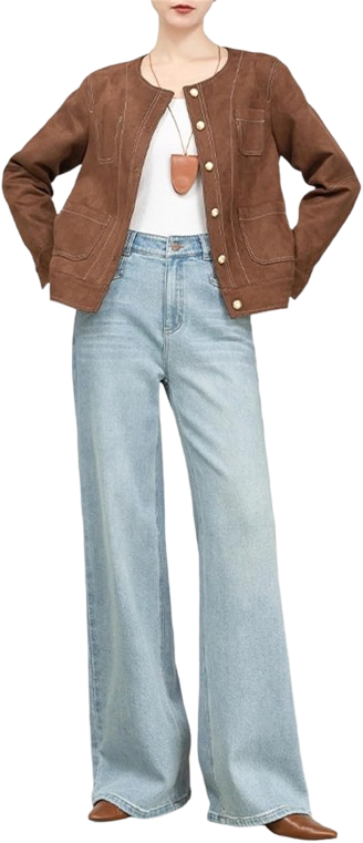 Women's High Waisted Wide Leg Jeans