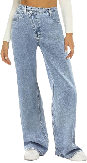 Women Wide Leg Jeans High Waist Baggy Jean